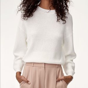 Aritzia Wilfred Livvie sweater in white